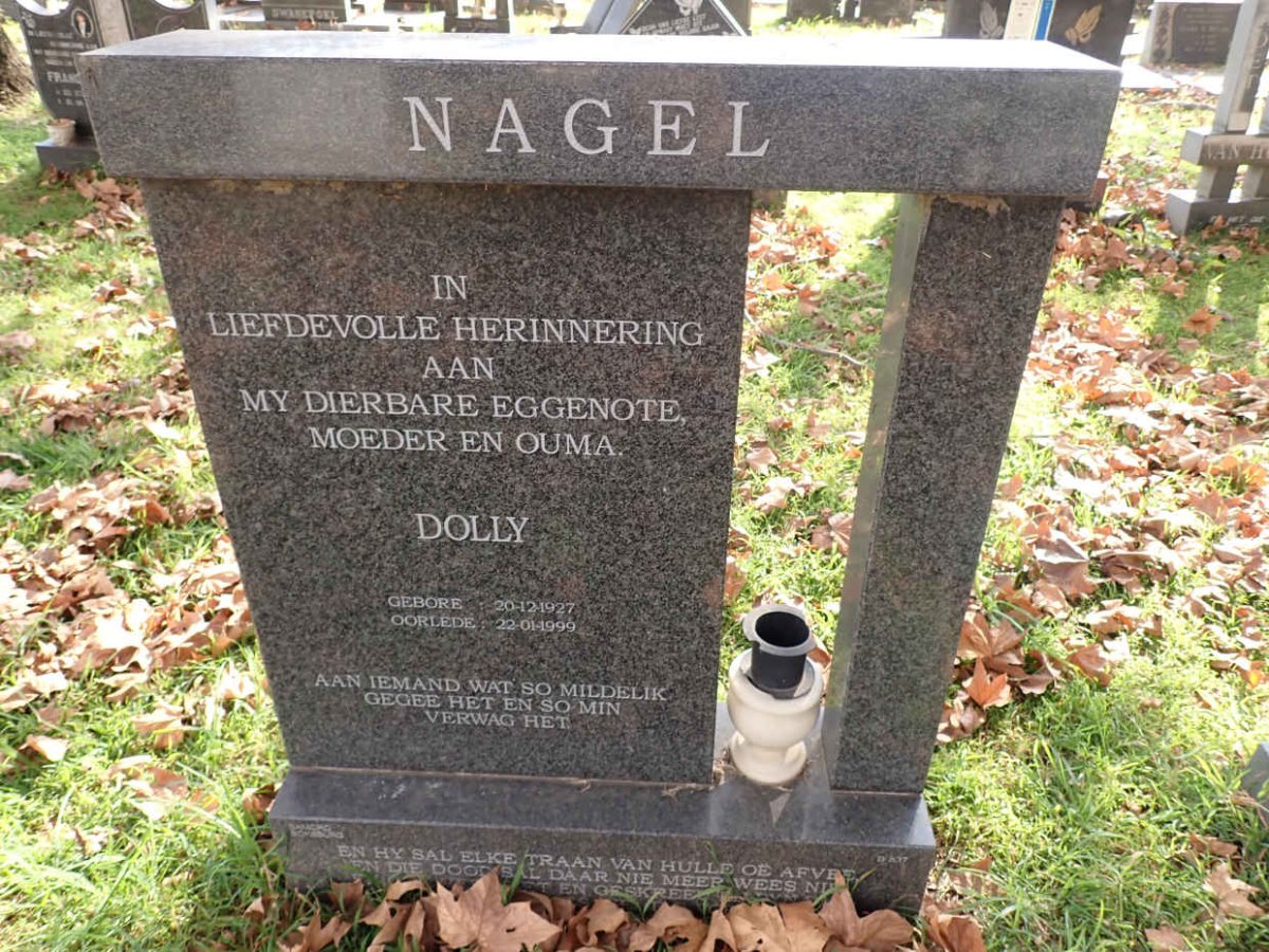 NAGEL Dolly 1927-1999