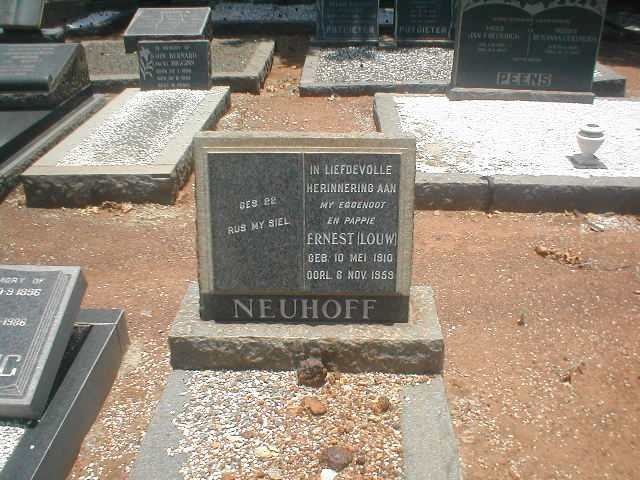NEUHOFF Ernest 1910-1969