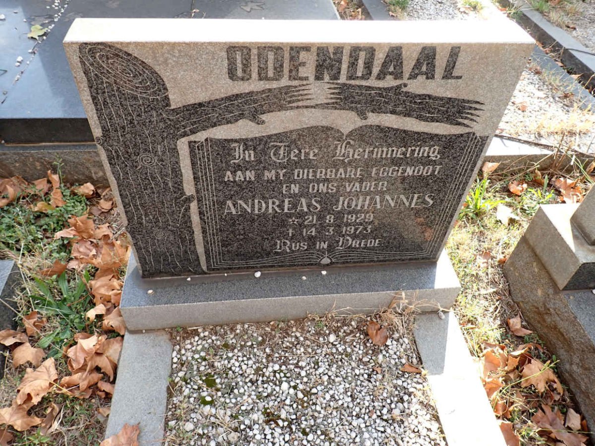 ODENDAAL Andreas Johannes 1929-1973