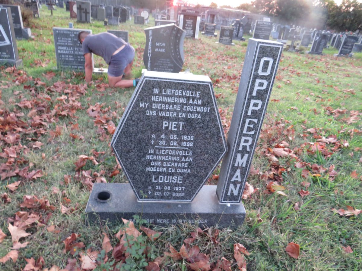 OPPERMAN Piet 1936-1998 & Louise 1937-2022