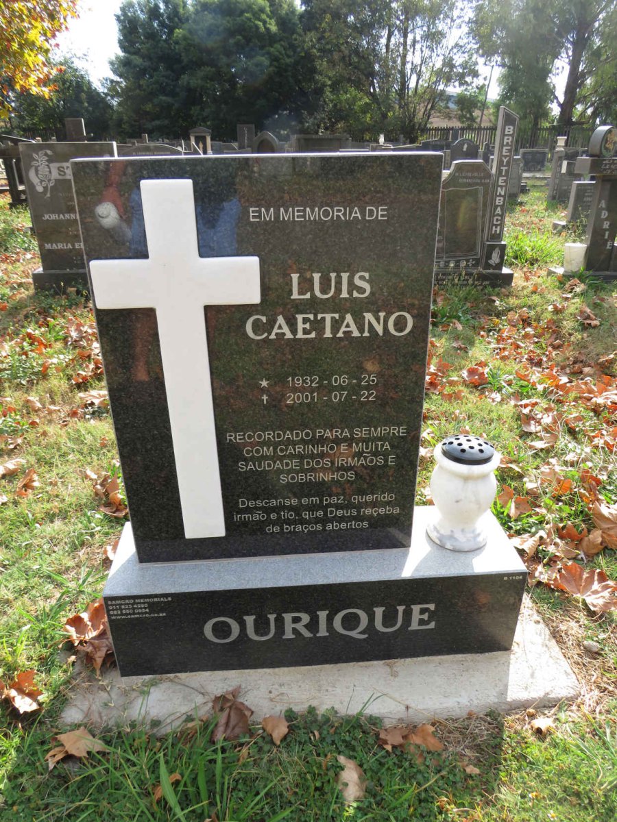 OURIQUE Luis Caetano 1932-2001