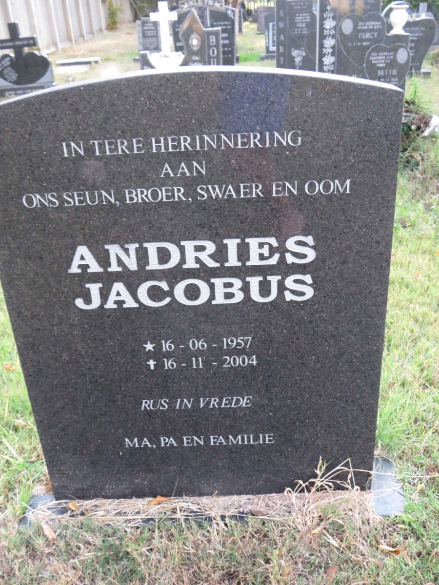 OLIVIER Andries Jacobus 1957-2004