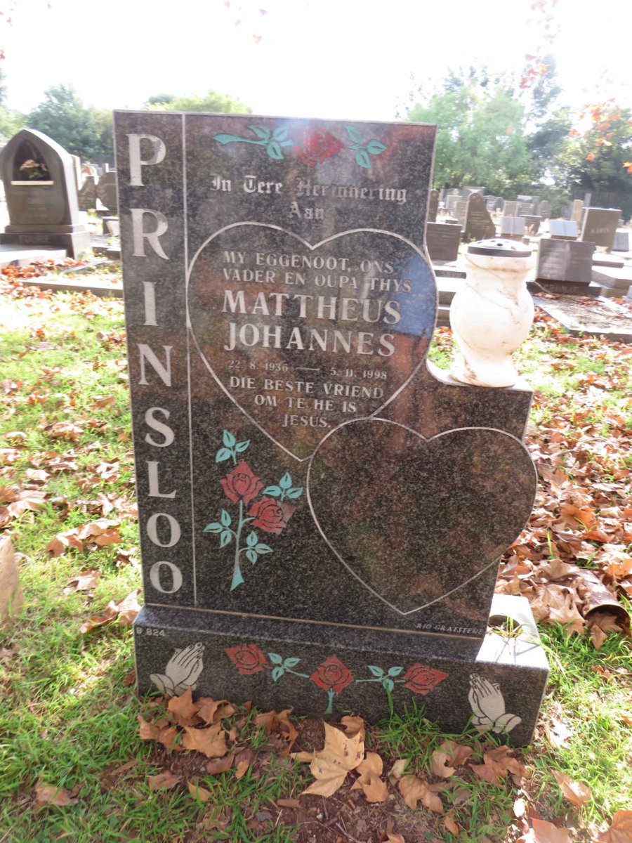 PRINSLOO Mattheus Johannes 1936-1998