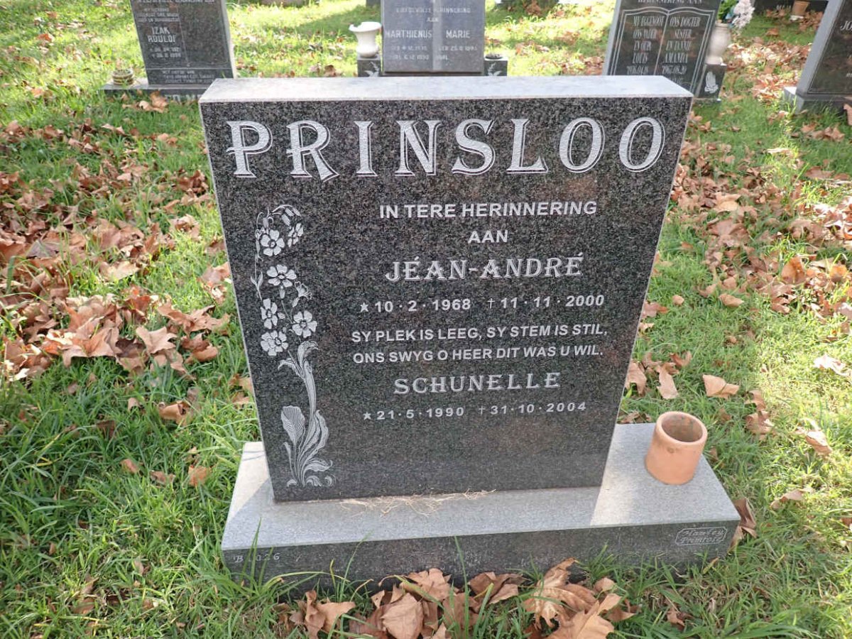 PRINSLOO Jean-Andre 1968-2000 :: PRINSLOO Schunelle 1990-2004