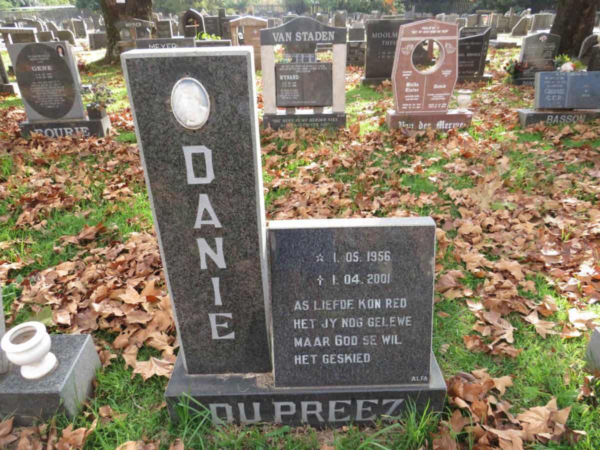 PREEZ Danie, du 1956-2001