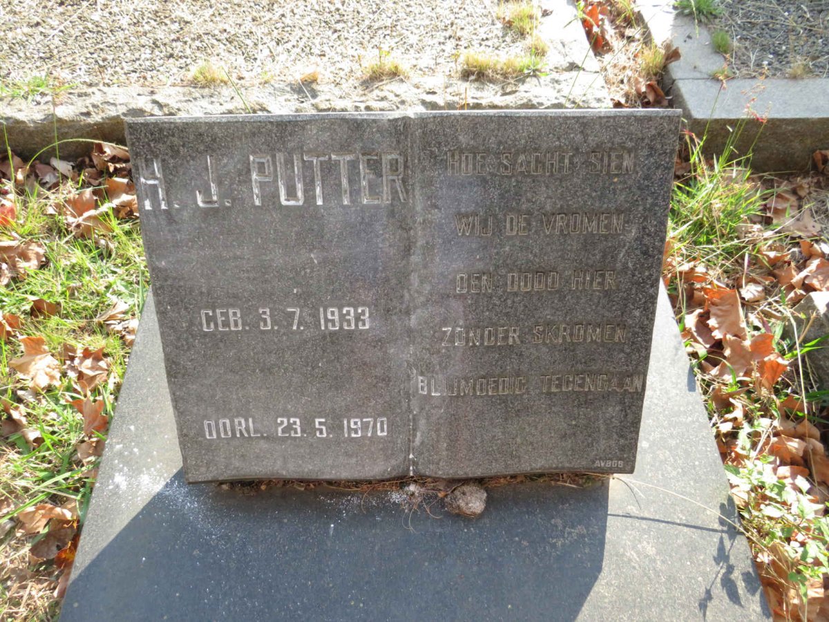 PUTTER H.J. 1933-1970