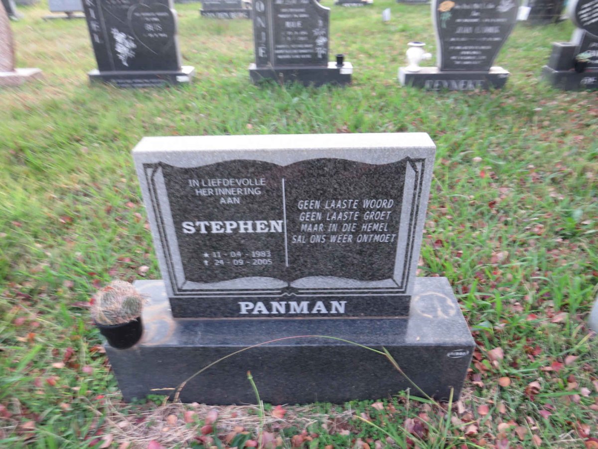 PANMAN Stephen 1983-2005