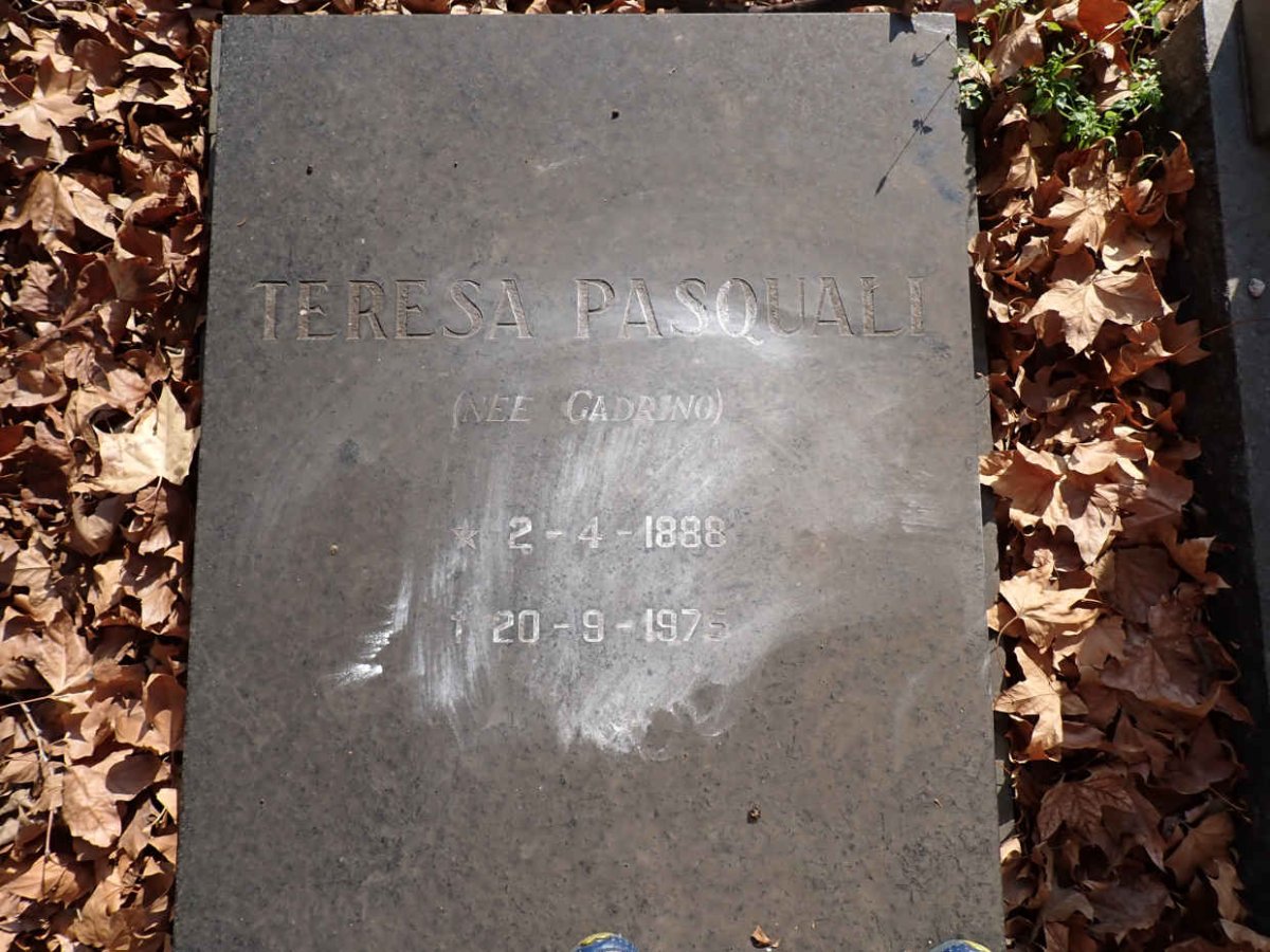 PASQUALI Teresa nee GADRINO 1888-1975