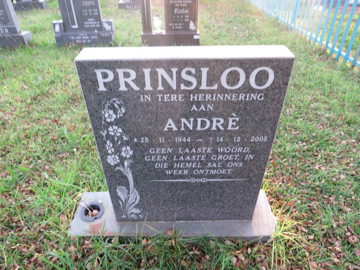 PRINSLOO Andre 1944-2005