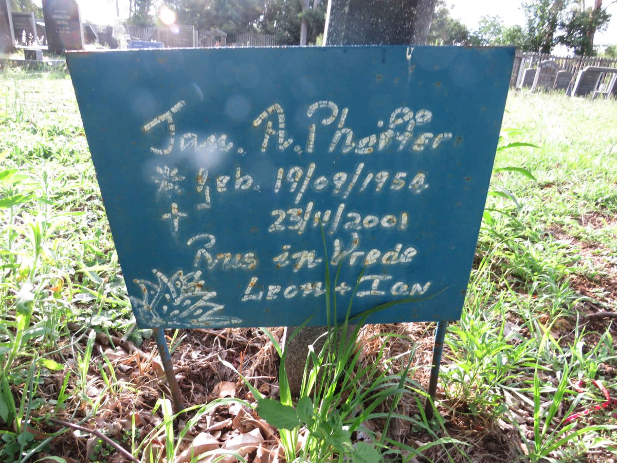 PHEIFFER Jan A. 1954-2001
