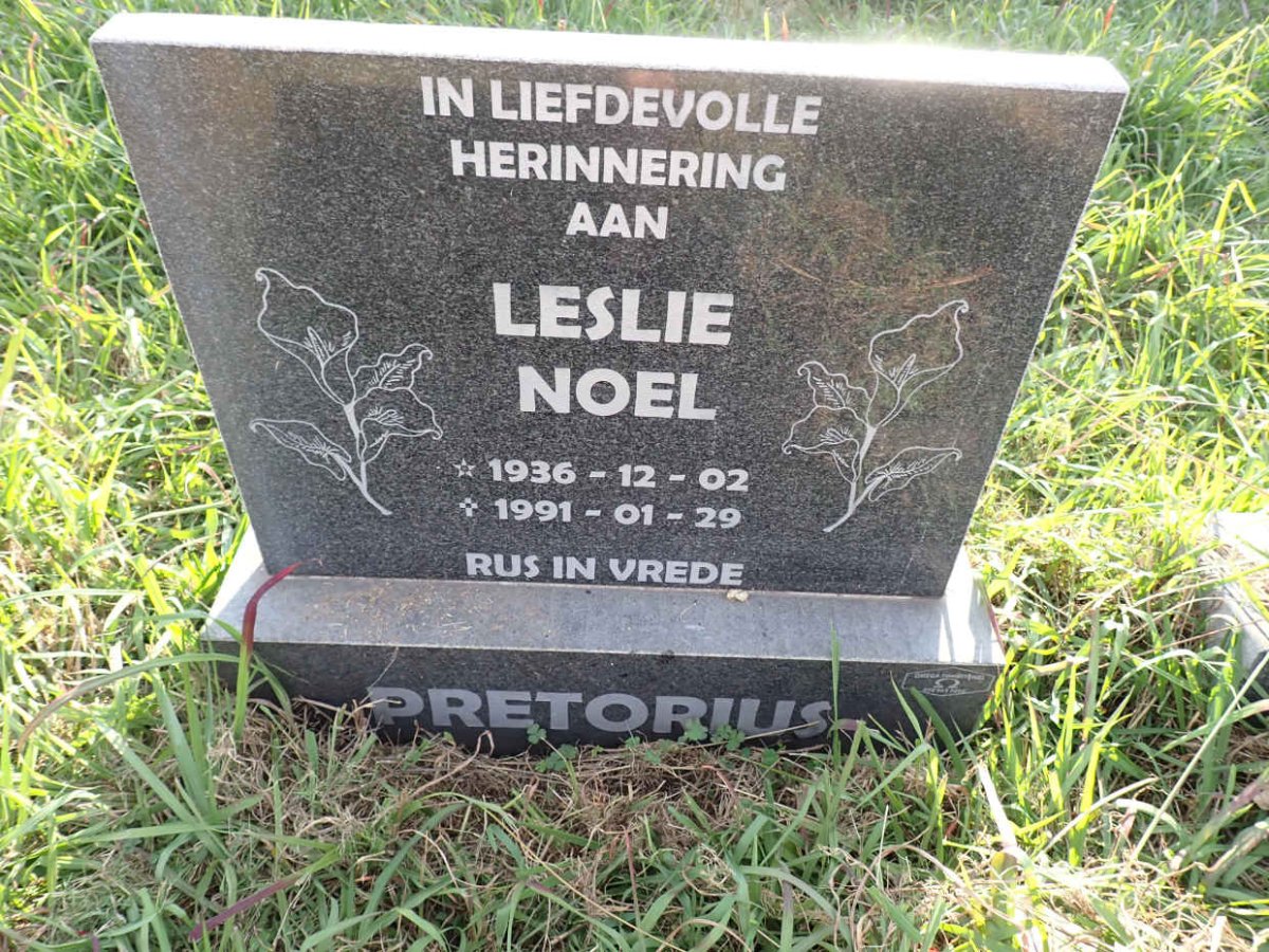 PRETORIUS Leslie Noel 1936-1991
