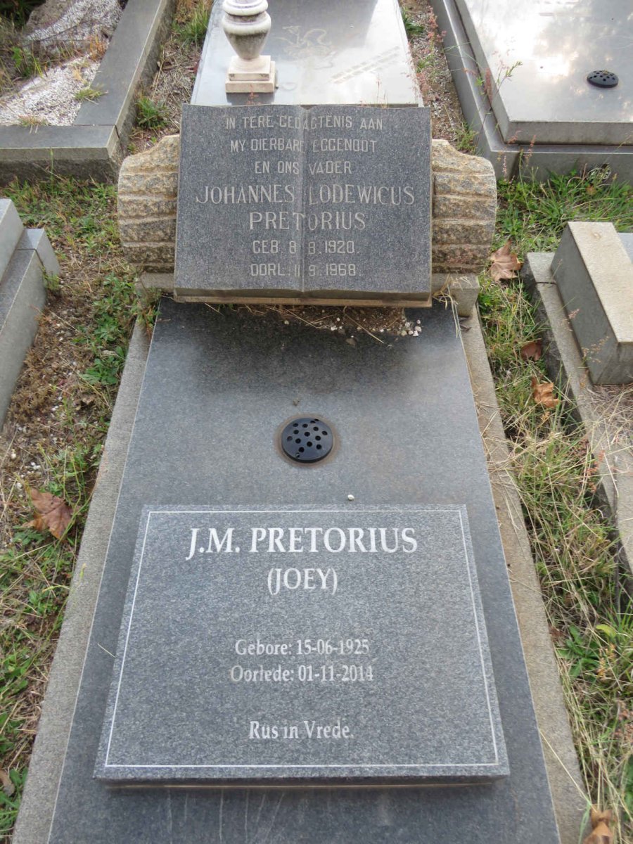 PRETORIUS Johannes Lodevicus 1920-1968 J.M. 1925-2014