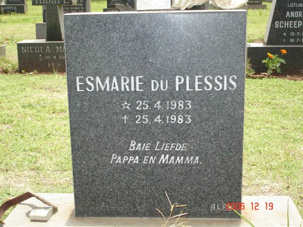 PLESSIS Esmarie, du 1983-1983