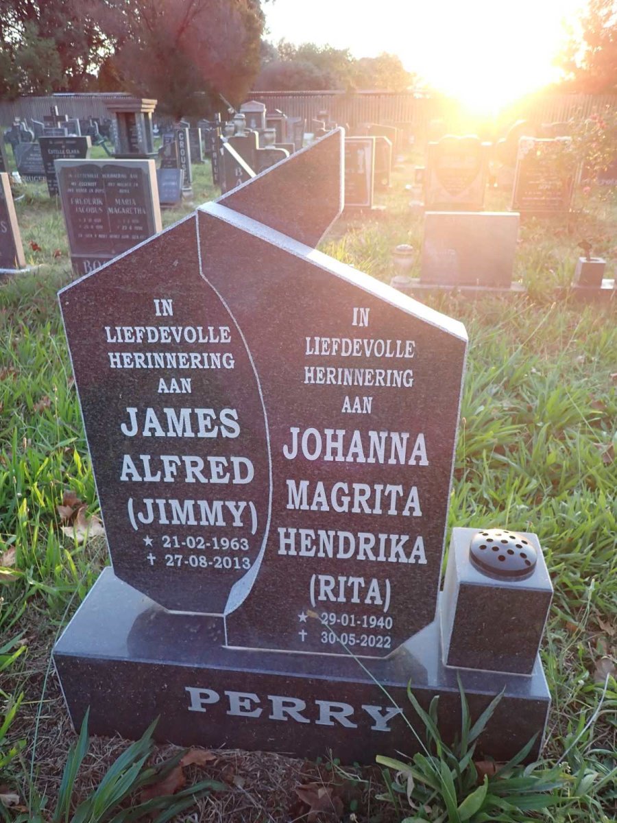 PERRY Johanna Magrita Hendrika 1940-2022 :: PERRY James Alfred 1963-2013