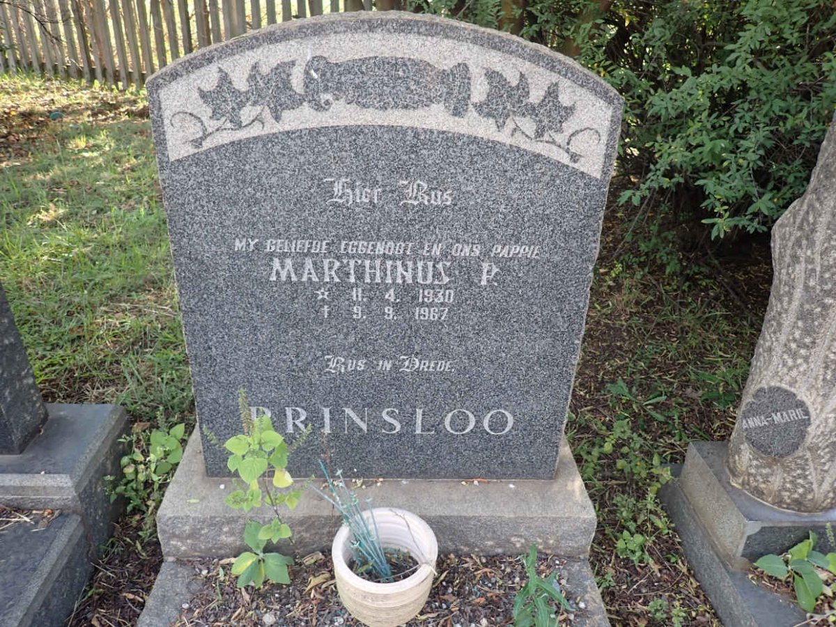 PRINSLOO Marthinus P. 1930-1967