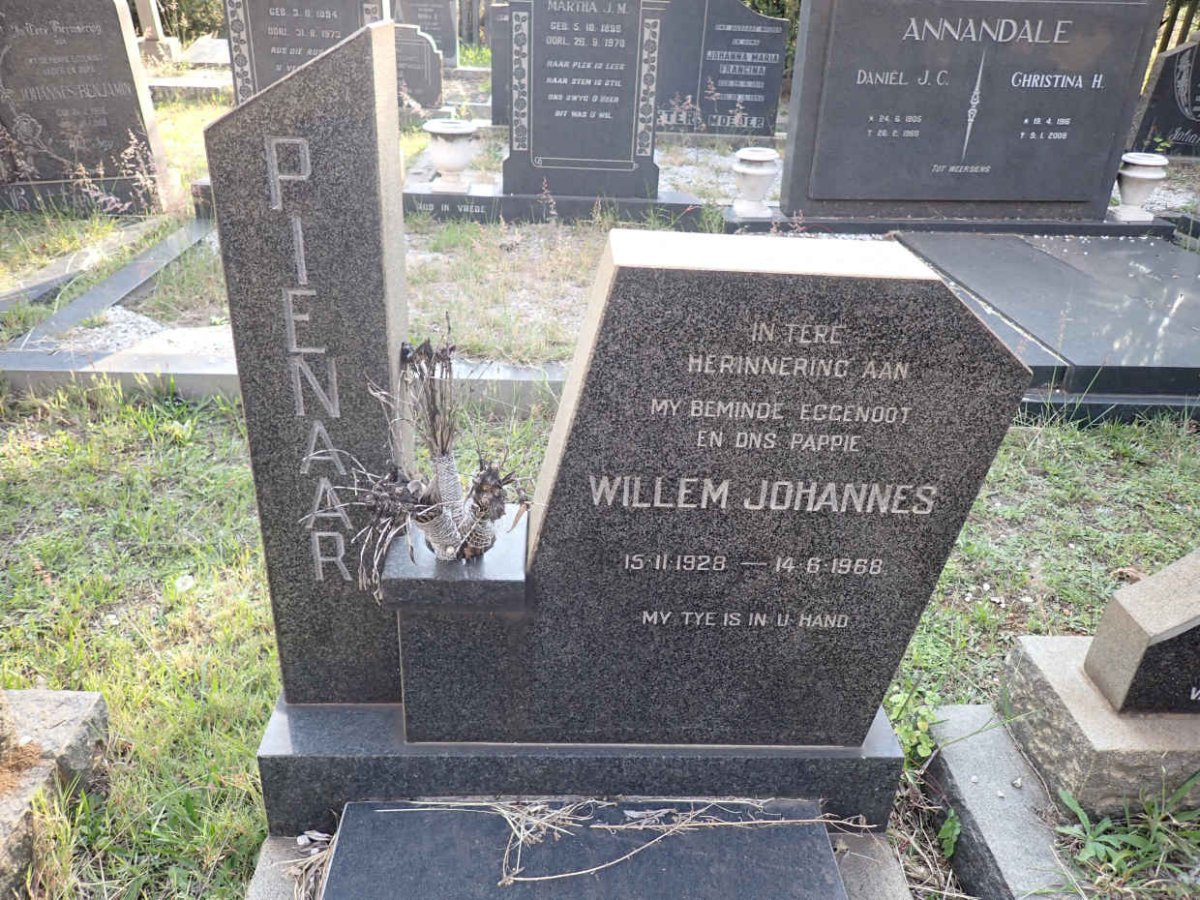 PIENAAR Willem Johannes 1928-1968