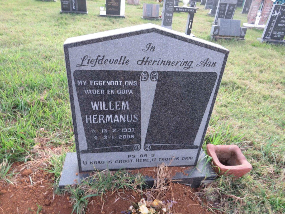 PRETORIUS Willem Hermanus 1937-2006