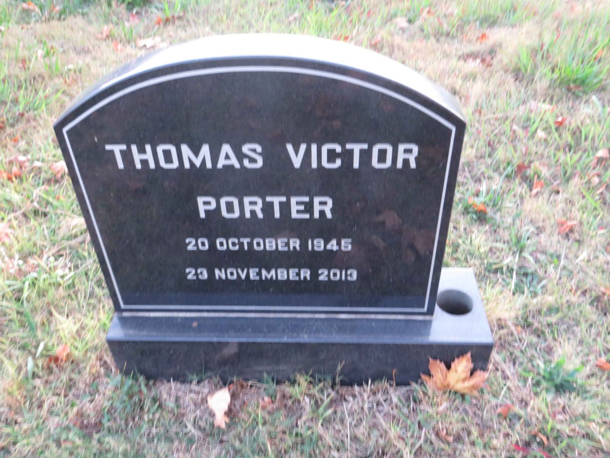 PORTER Thomas Victor 1945-2013