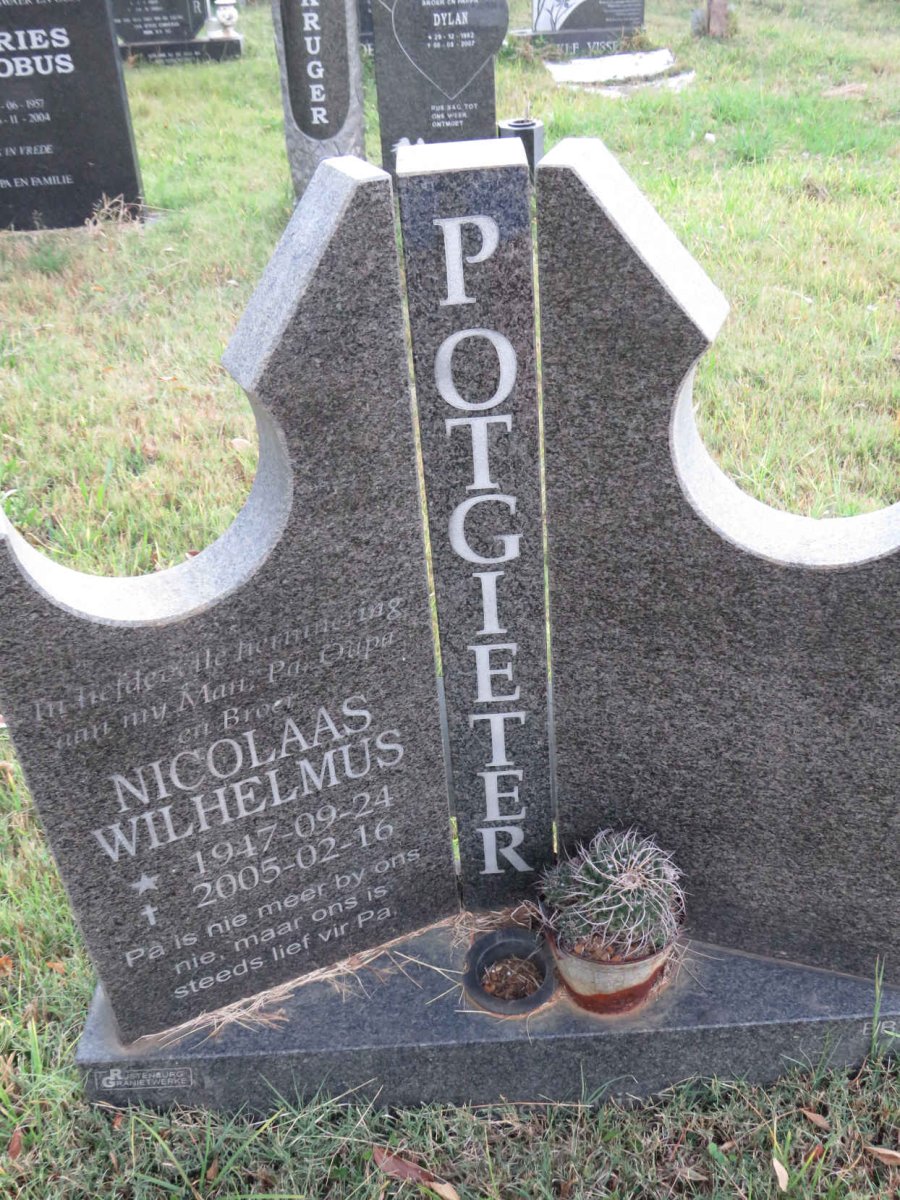 POTGIETER Nicolaas Wilhelmus 1947-2005