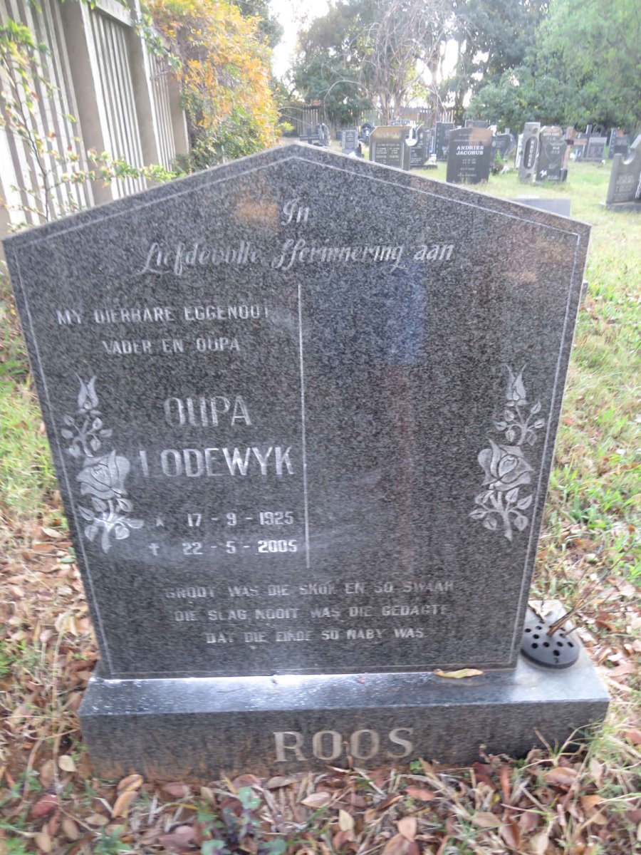 ROOS Lodewyk 1925-2005