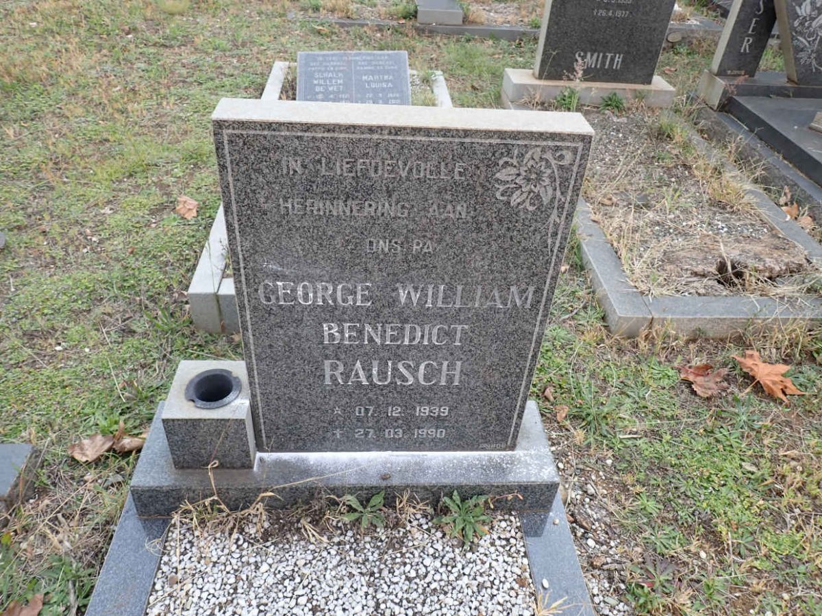 RAUSCH George William Benedict 1939-1990
