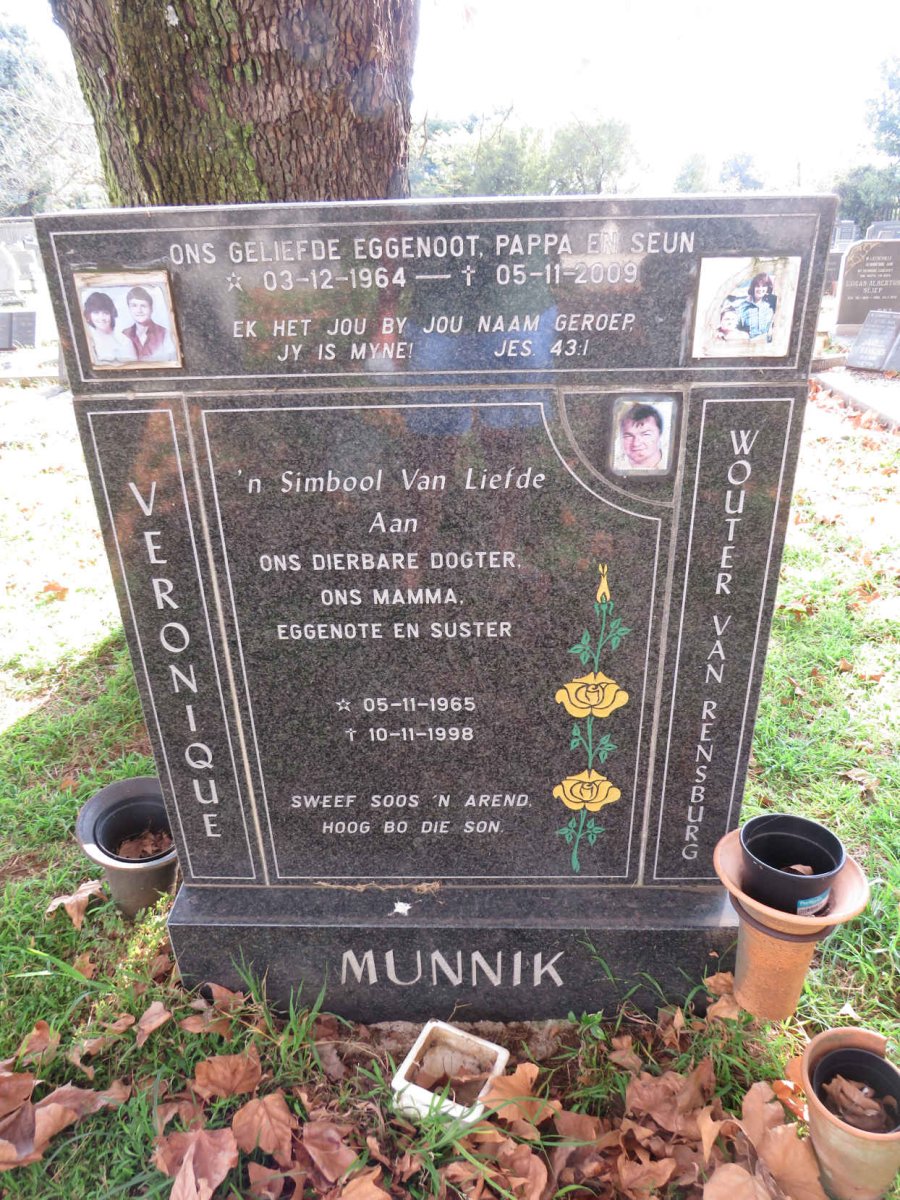 RENSBURG Wouter, van 1964-2009 :: MUNNIK Veronique 1965-1998