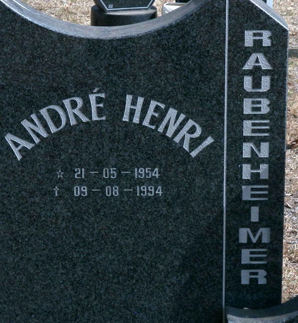 RAUBENHEIMER André Henri 1954-1994