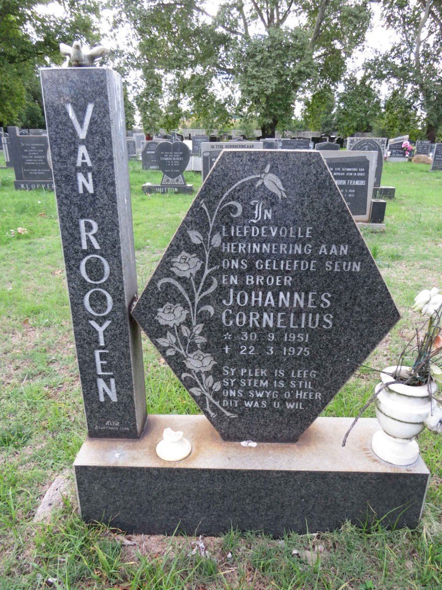 ROOYEN Johannes Cornelius, van 1951-1975