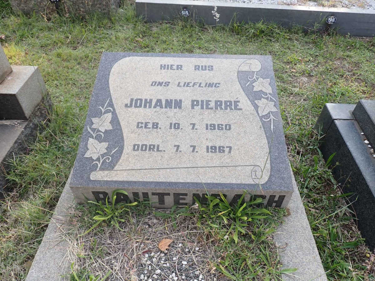 RAUTENBACH Johann Pierre 1960-1967