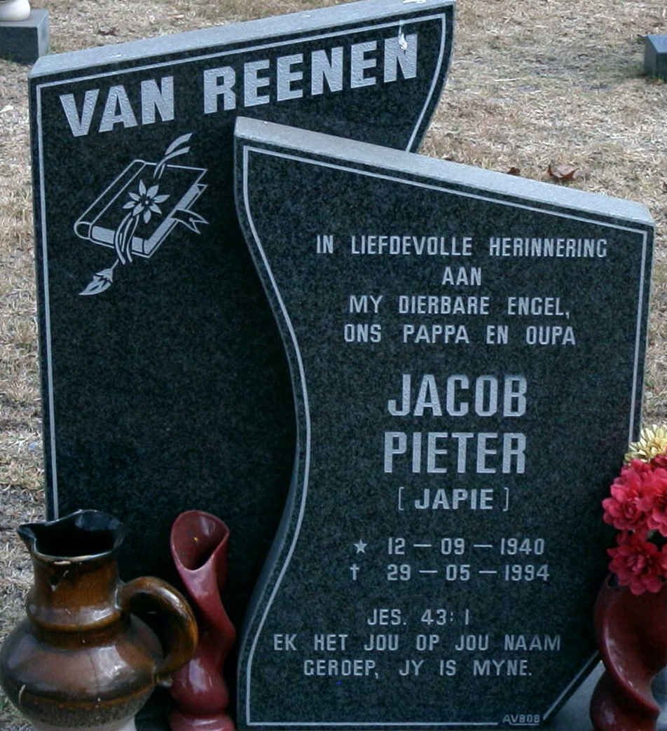 REENEN Jacob Pieter, van 1940-1994