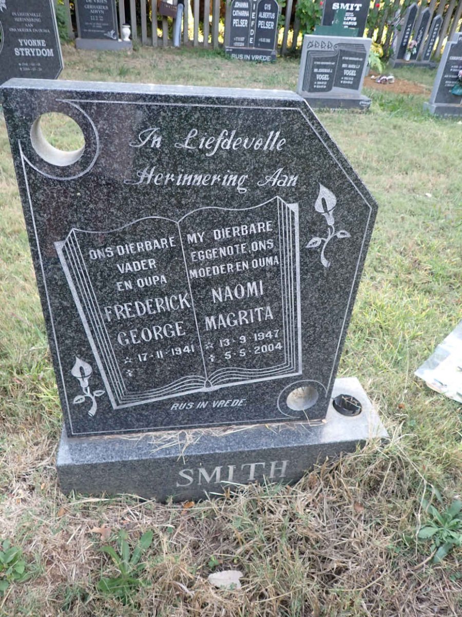 SMITH Frederick George 1941- &amp; Naomi Magrita 1947-2004