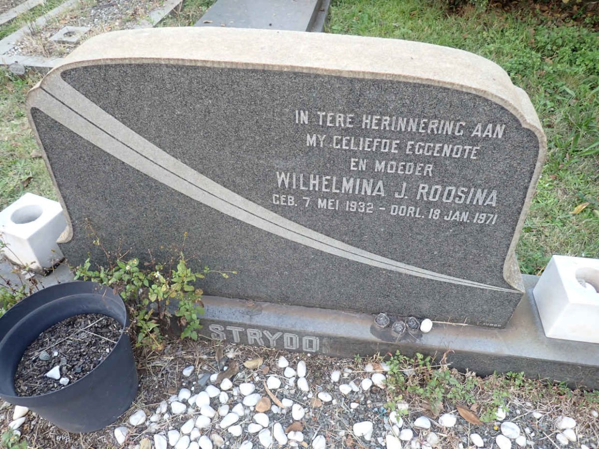 STRYDOM Wilhelmina J. Roosina 1932-1971