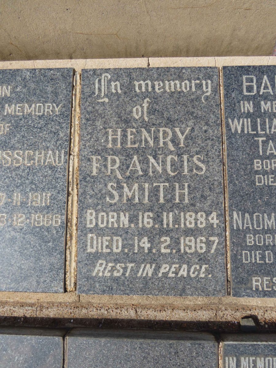 SMITH Henry Francis 1884-1967