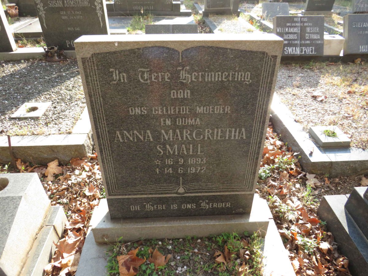 SMALL Anna Margrietha 1893-1972