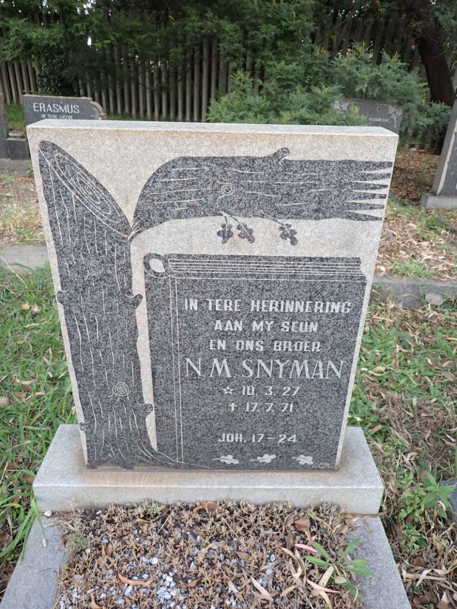 SNYMAN N.M. 1927-1971