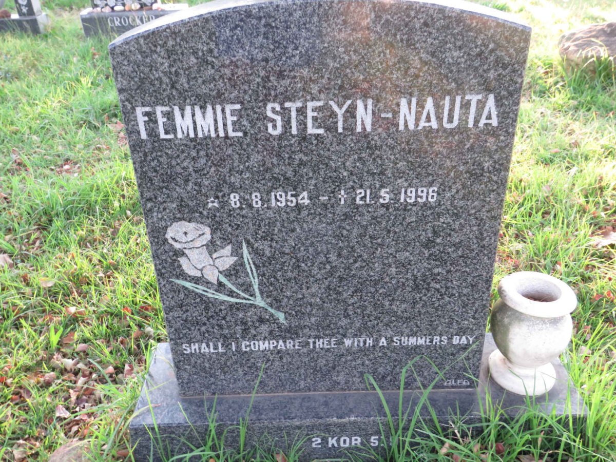 STEYN Femmie nee NAUTA 1954-1996