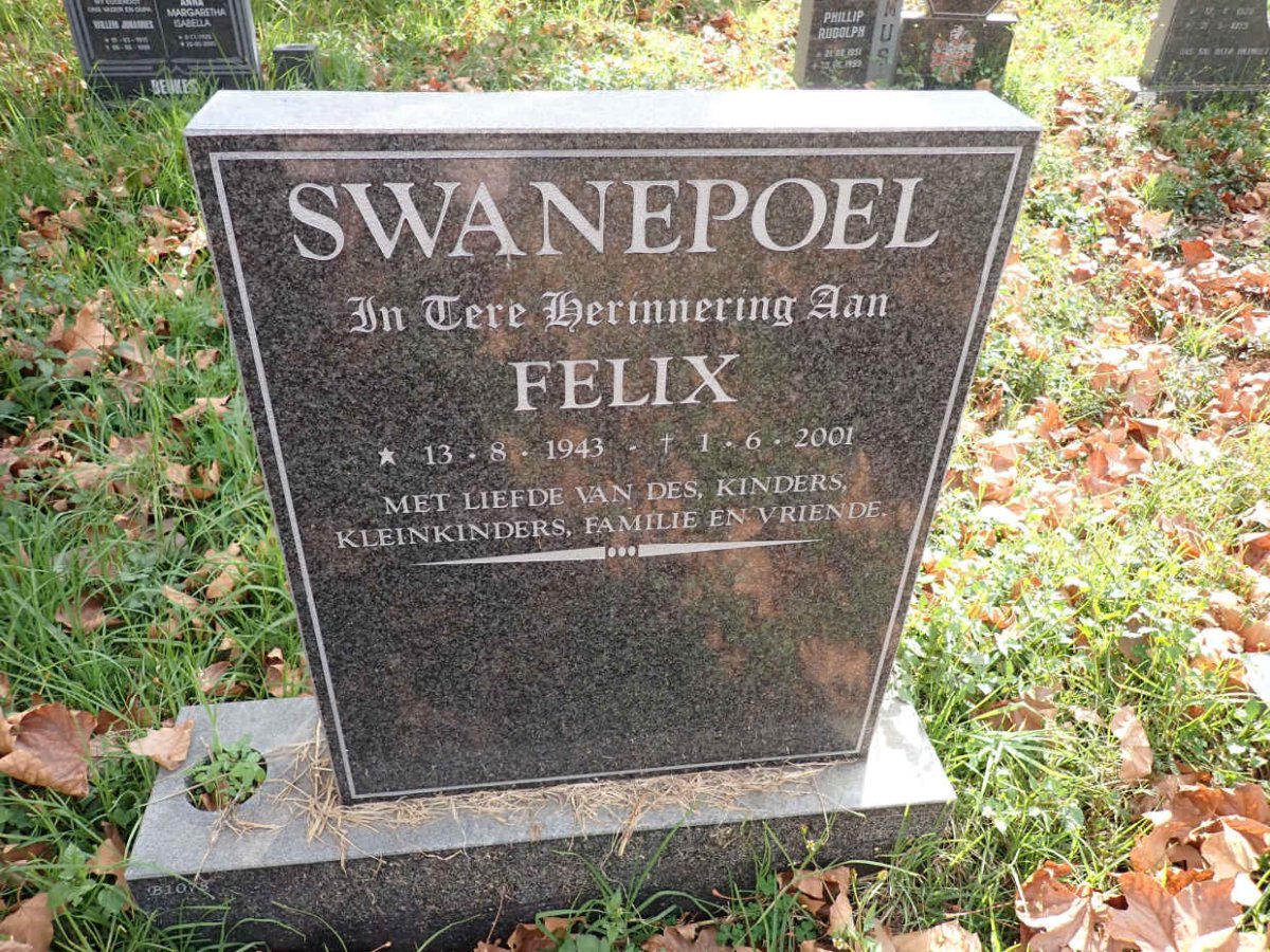 SWANEPOEL Felix 1943-2001