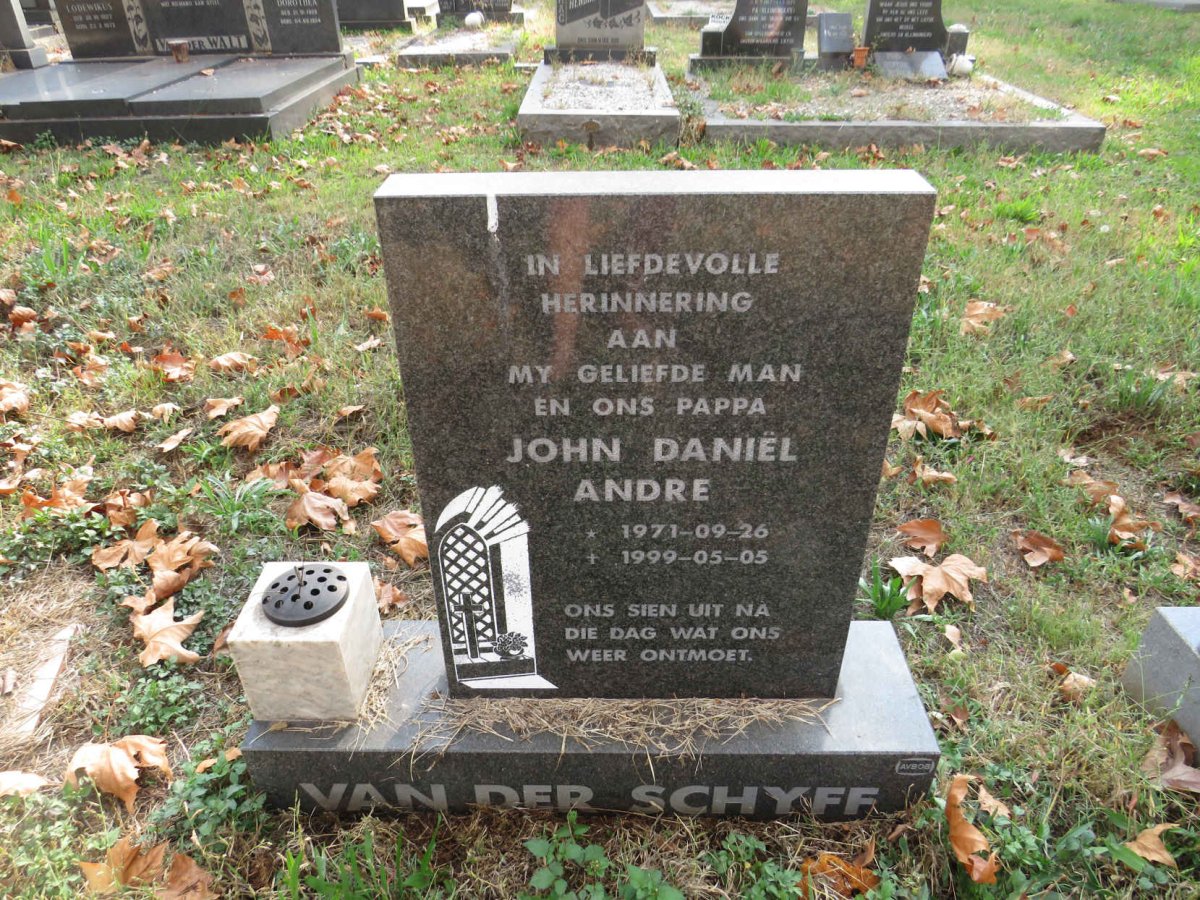 SCHYFF John Daniel Andre, van der 1971-1999