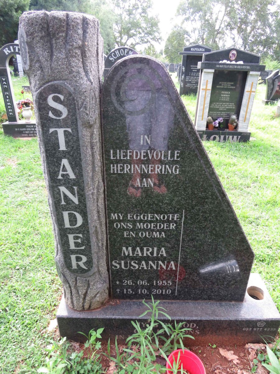 STANDER Maria Susanna 1955-2010
