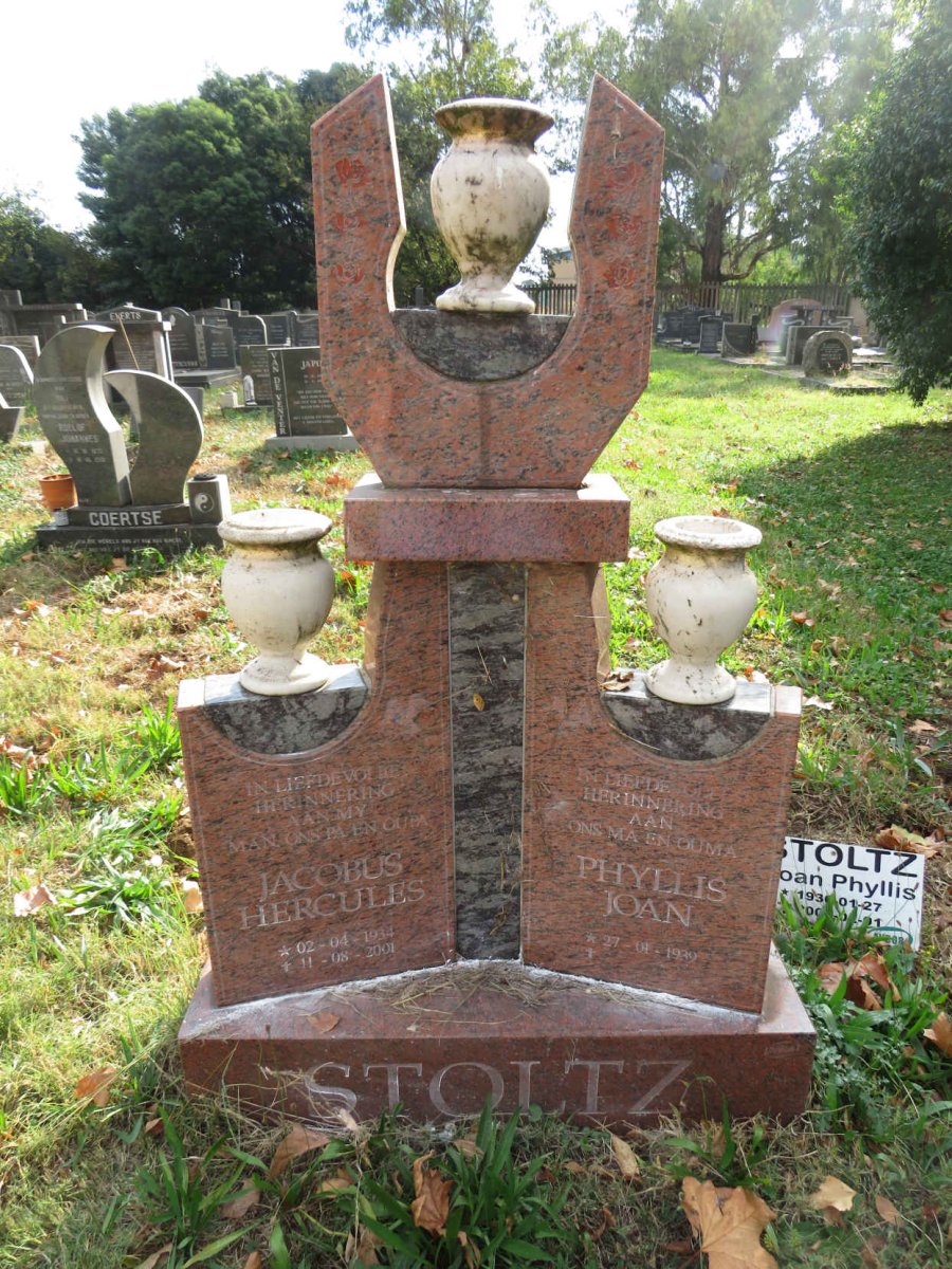 STOLTZ Jacobus Hercules 1934-2001 & Phyllis Joan 1939-2008 _1