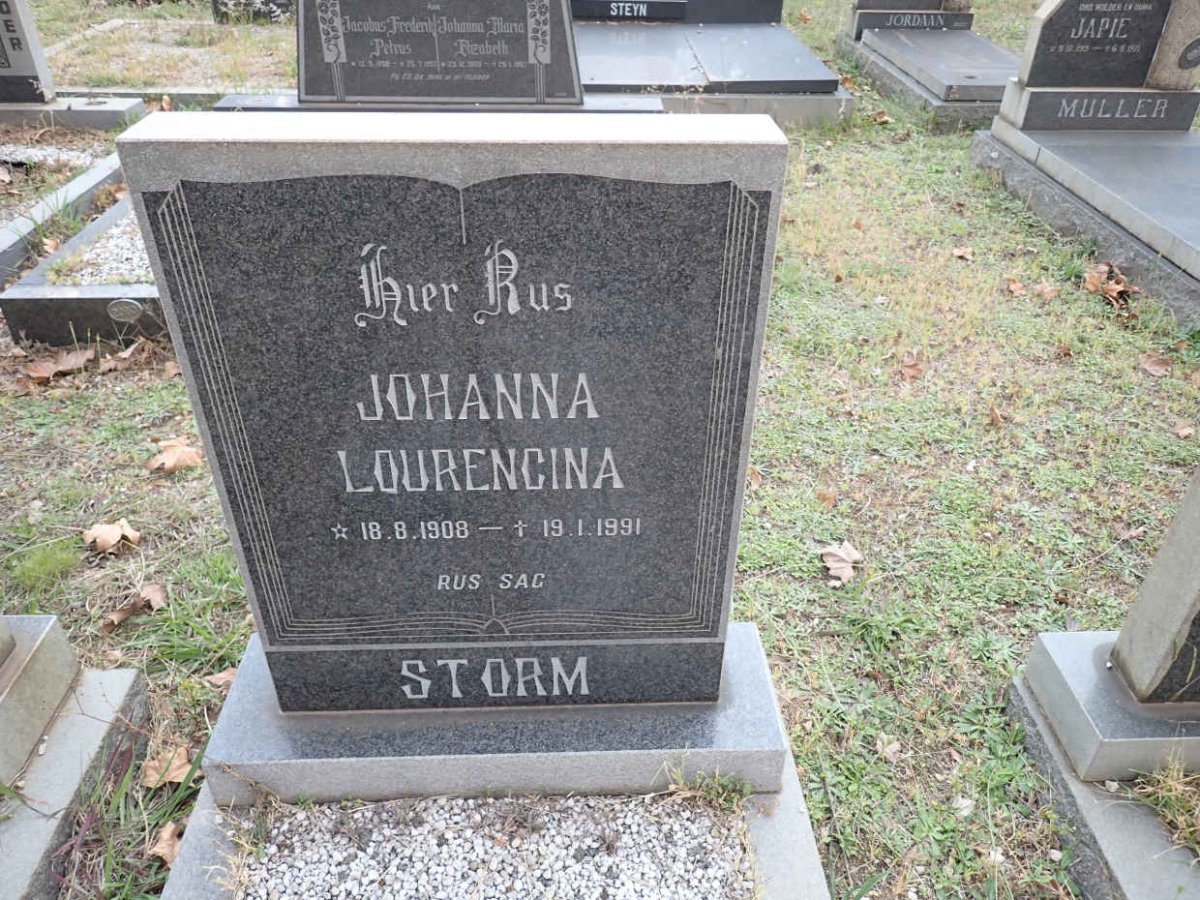 STORM Johanna Lourencina 1908-1991
