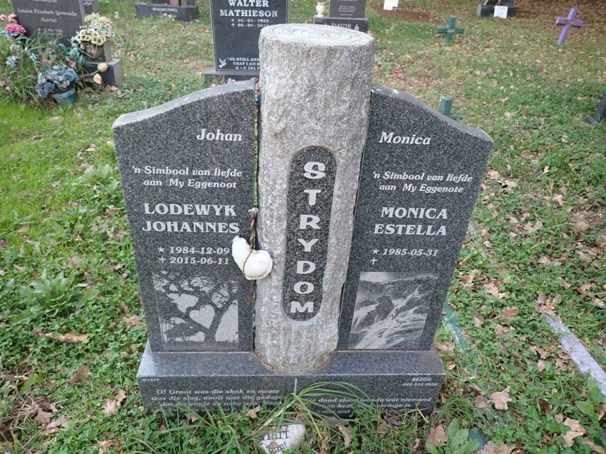 STRYDOM Lodewyk Johannes 1984-2015 &amp; Monica Estella 1985-