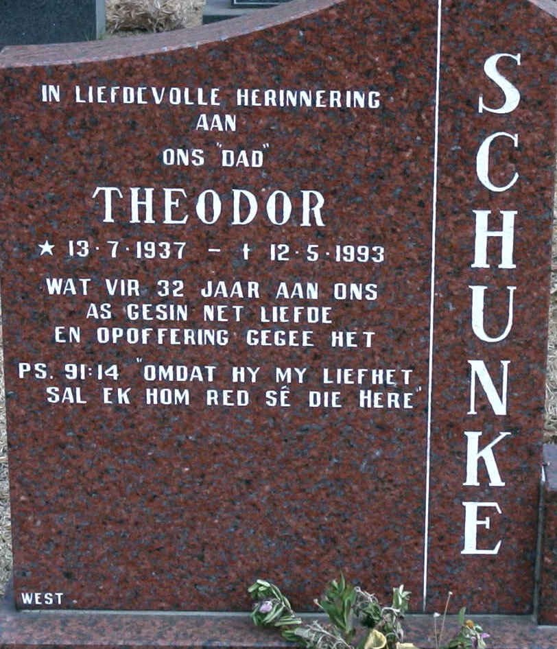 SCHUNKE Theodor 1937-1993