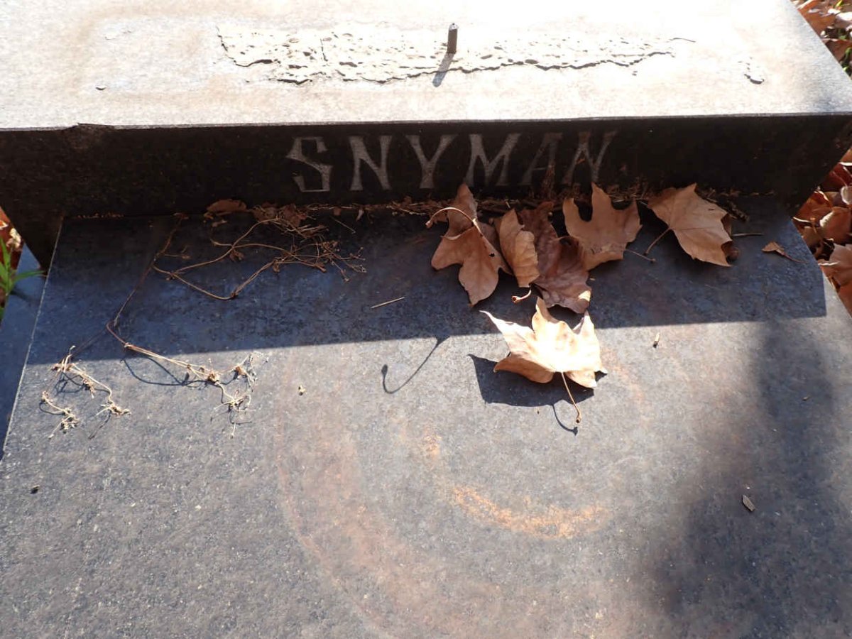 SNYMAN Wietsche Jacobus 1937-1970 _2