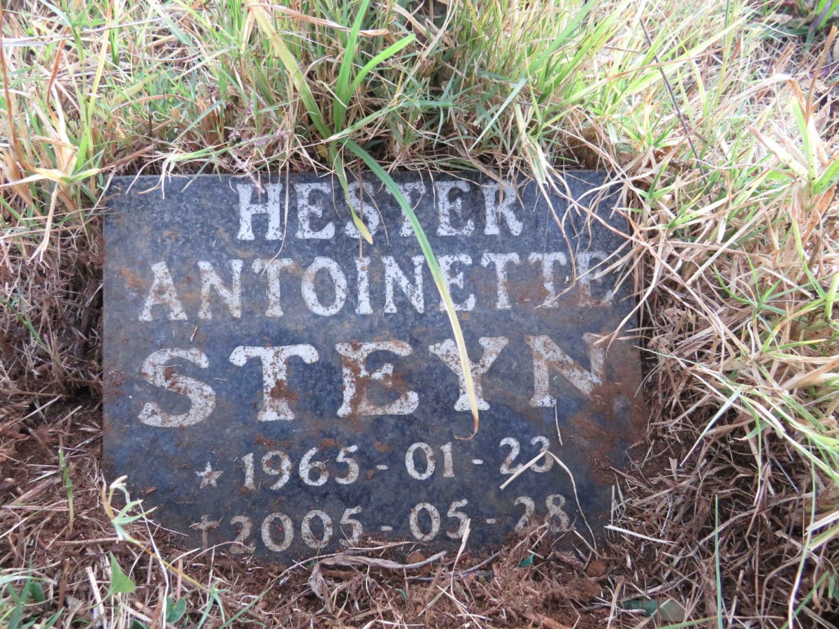 STEYN Hester Antoinette 1965-2005