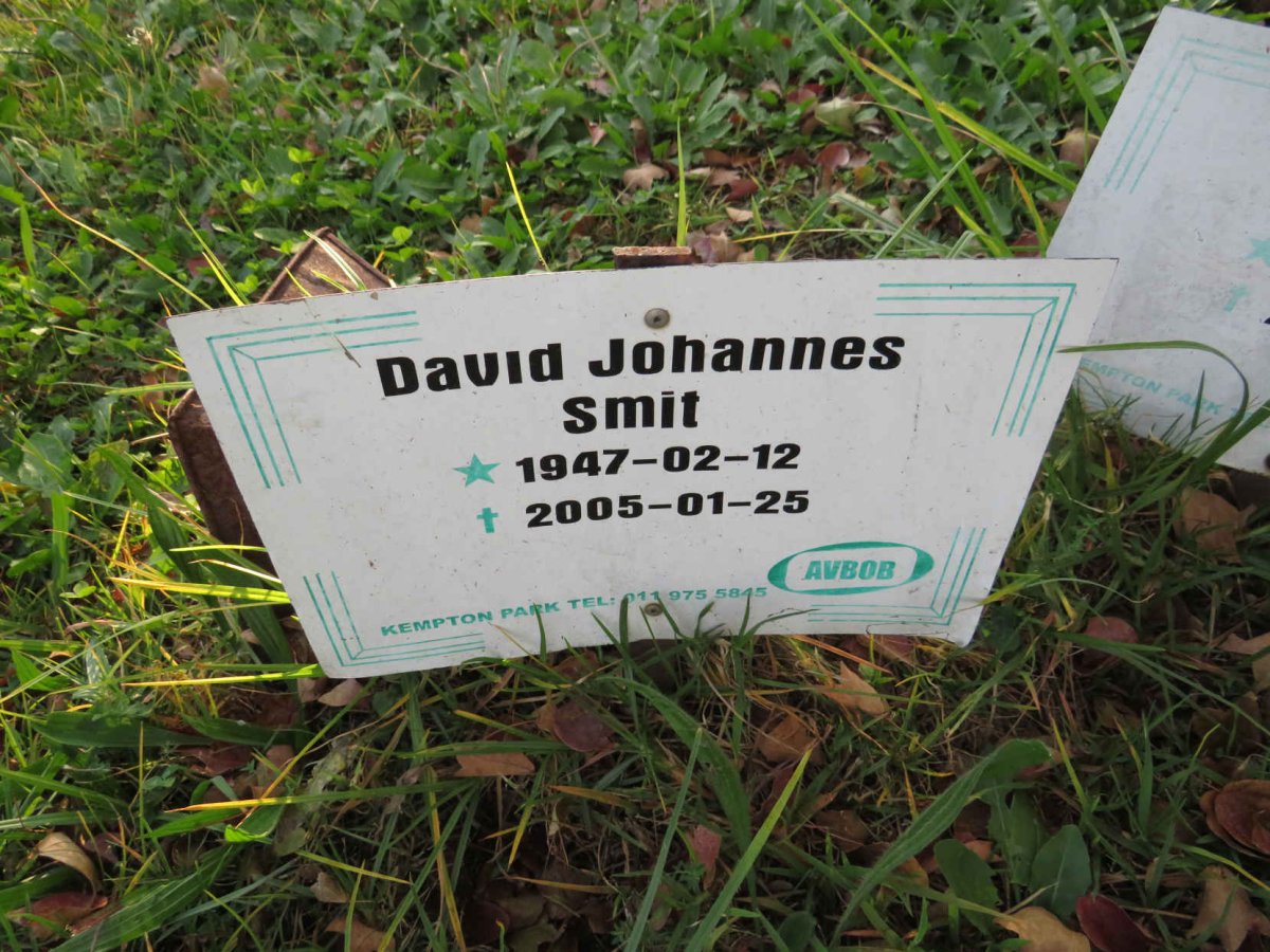 SMIT David Johannes 1947-2005