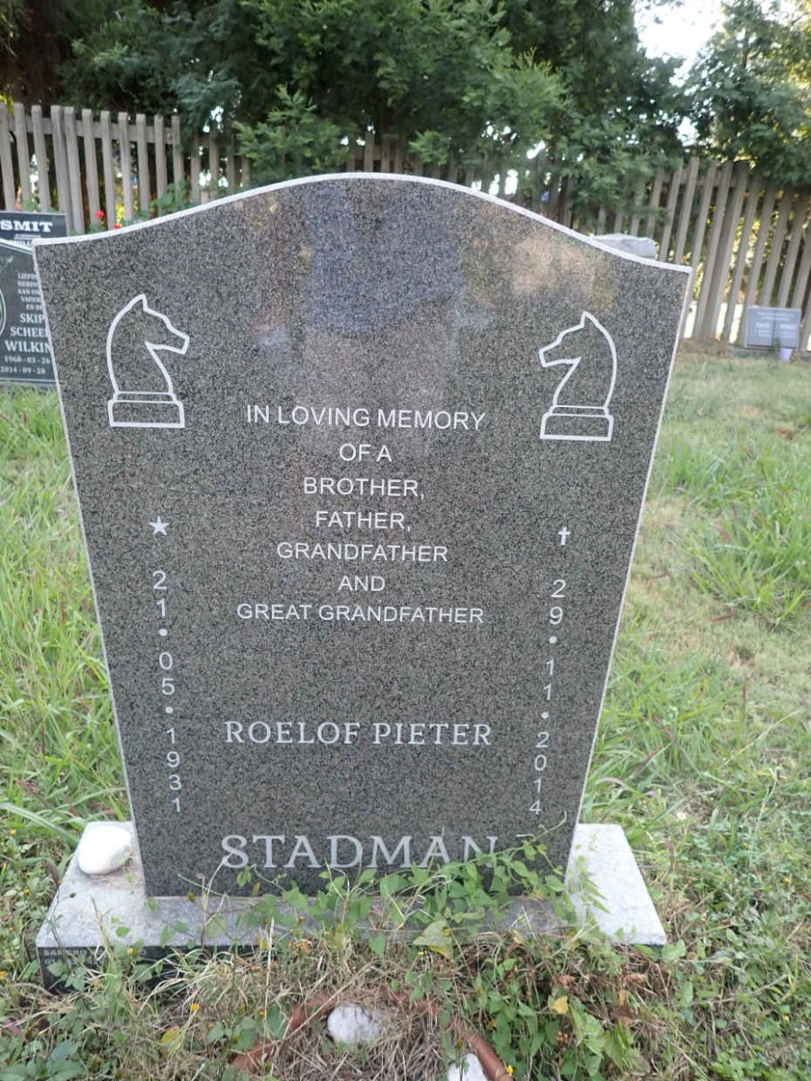 STADMAN Roelof Pieter 1931-2014