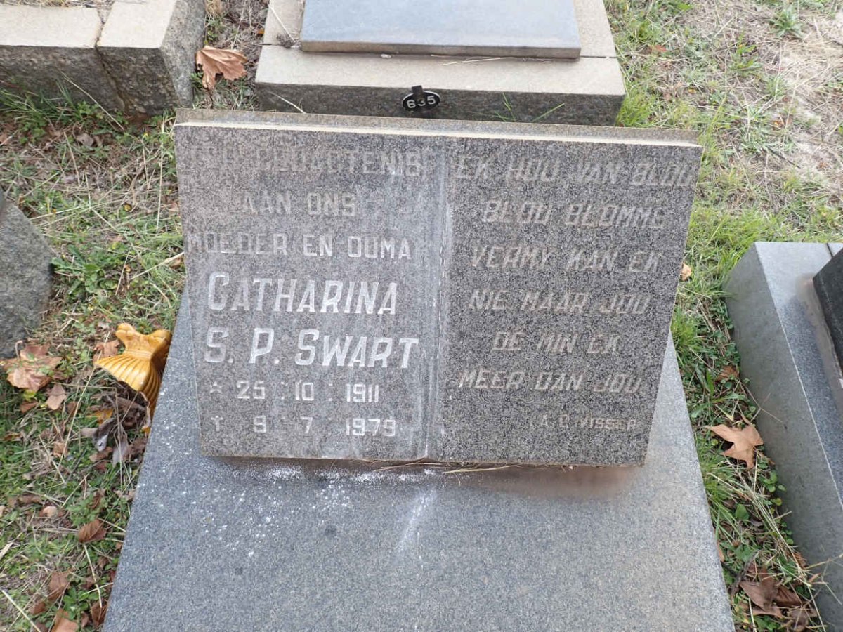 SWART Catharina S.P. 1911-1979