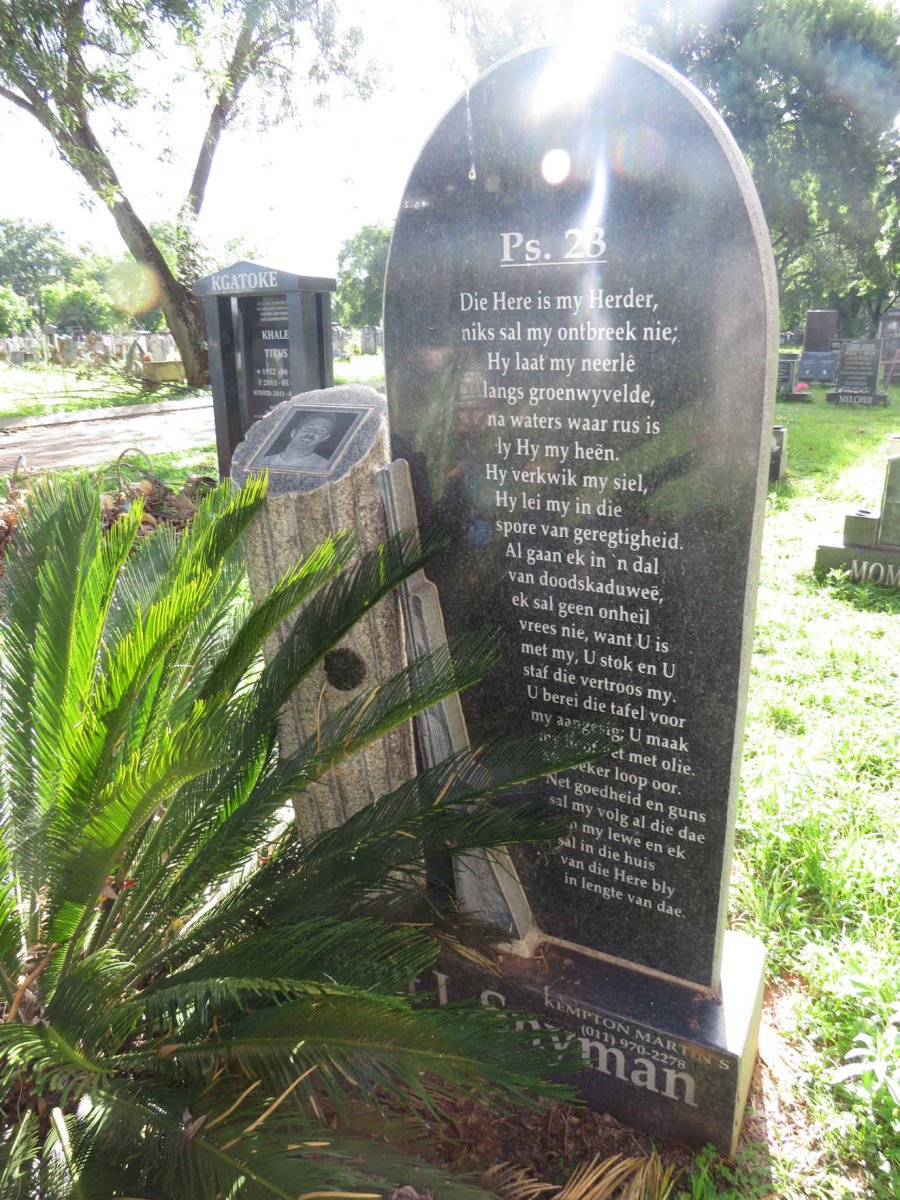 SNYMAN Gerrit J. 1968-2011 _1
