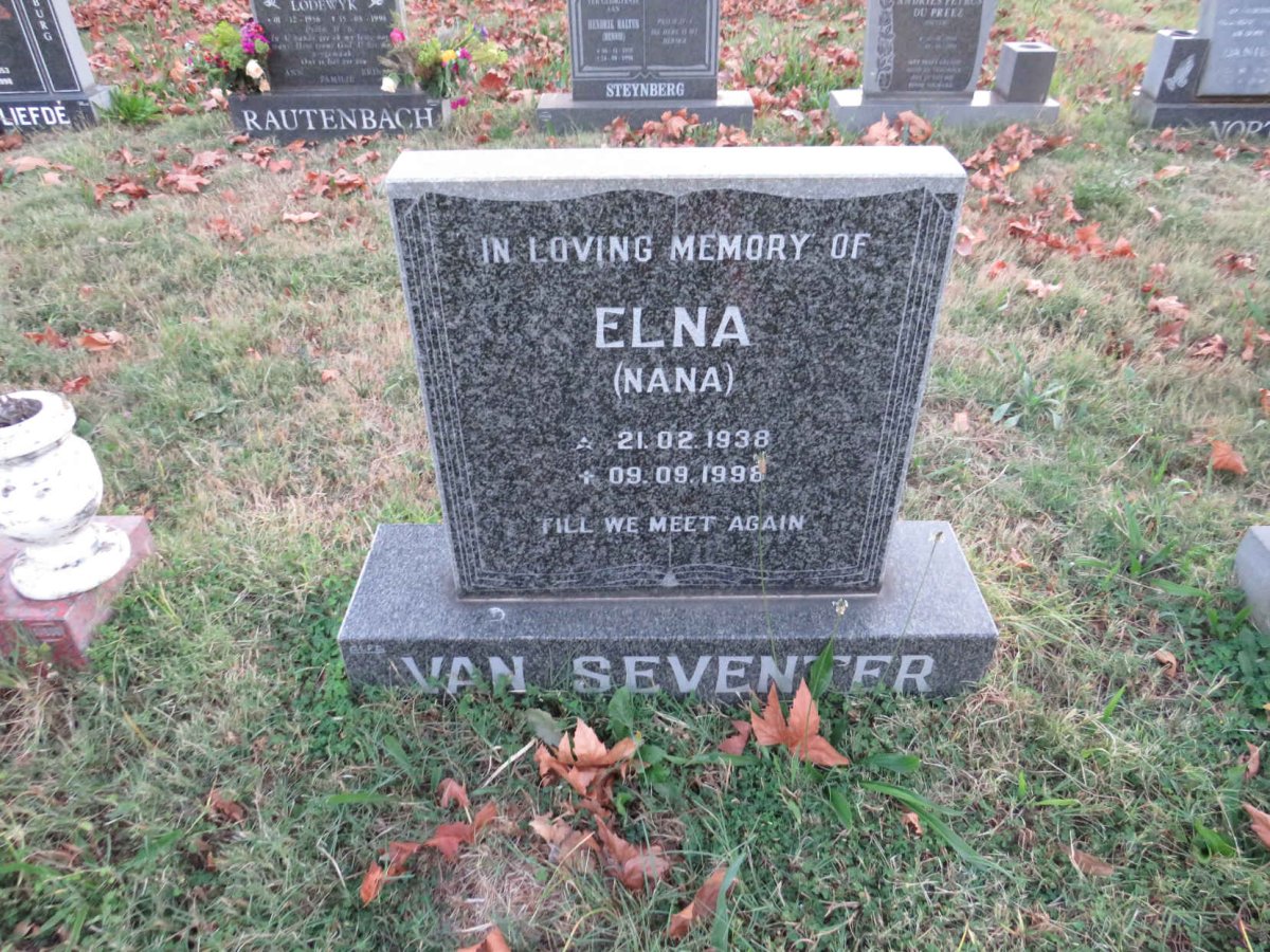 SEVENTER Elna, van 1938-1998
